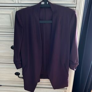 Babaton (Aritzia) dark purple blazer, size 2
